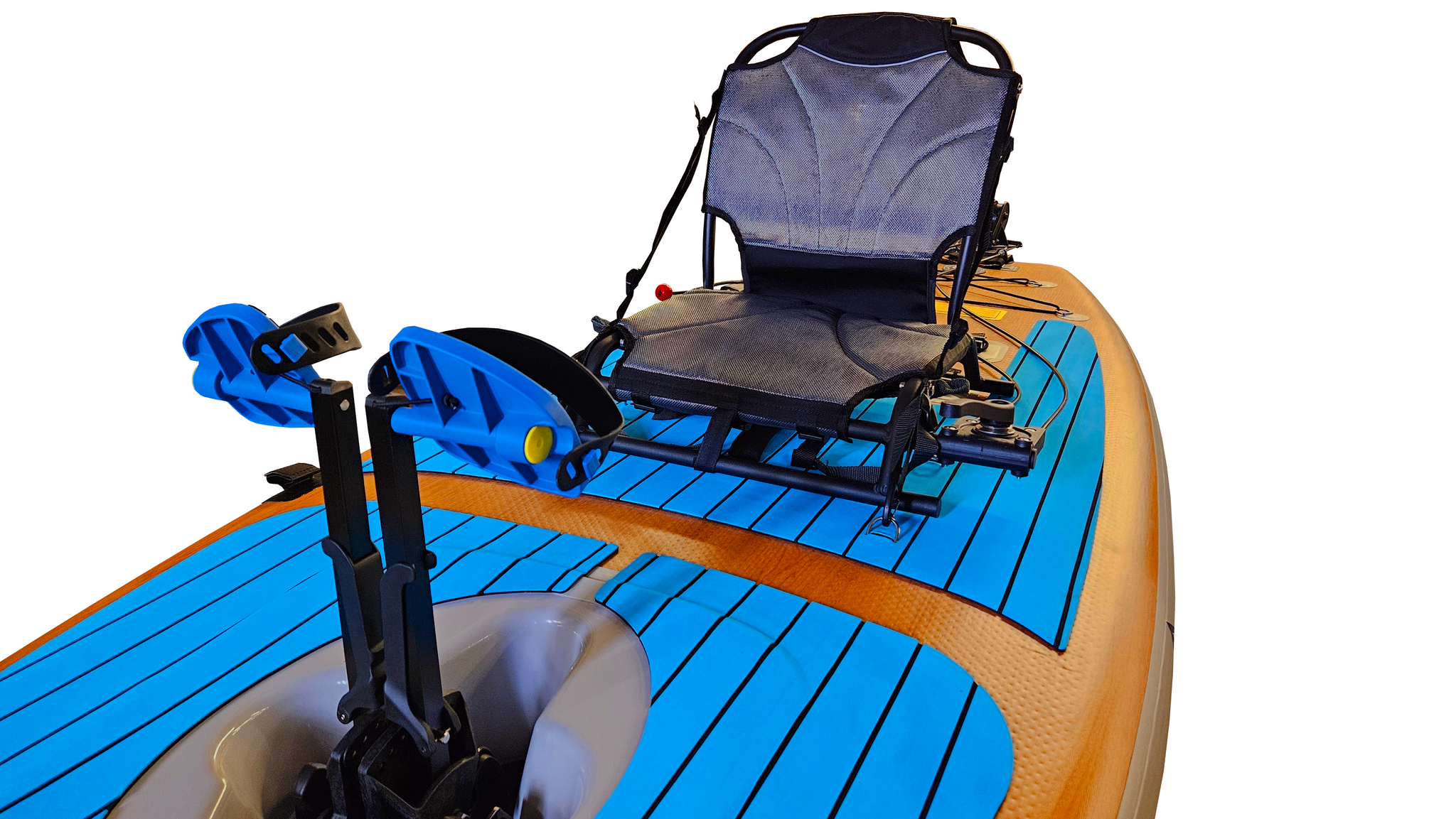 paddleboard with pedals Lightning Kayaks Air 9 Inflatable Pedal Board