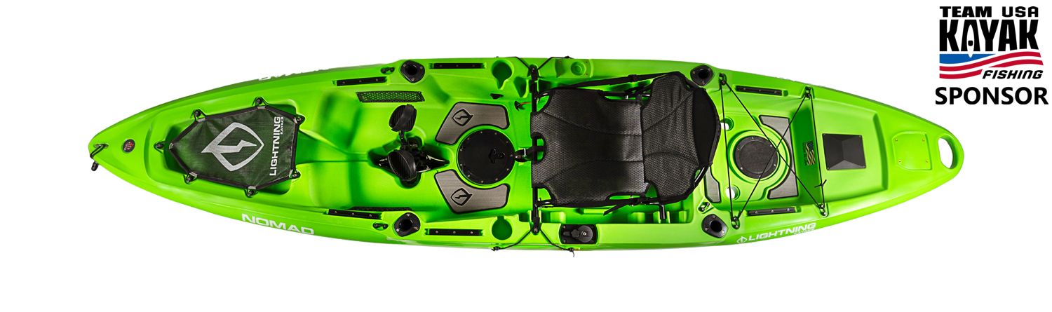 nomadページです！ Nomad Pedal Drive Kayak HI-Vis Green - Lightning Kayaks