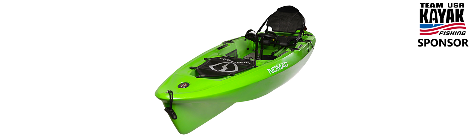 Nomad Pedal Drive Kayak HI-Vis Green - Lightning Kayaks