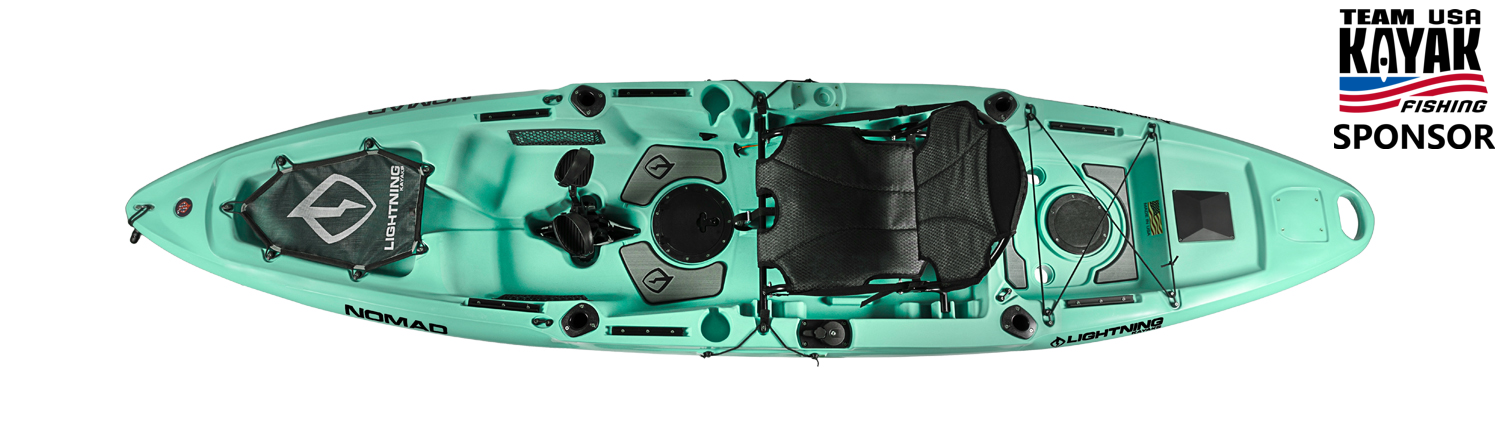 Nomad Pedal Drive Kayak Seafoam - Lightning Kayaks