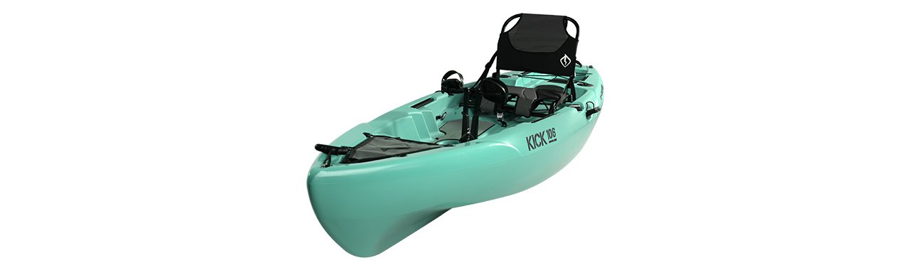 Kick 106 Pedal Drive Kayak Seafoam